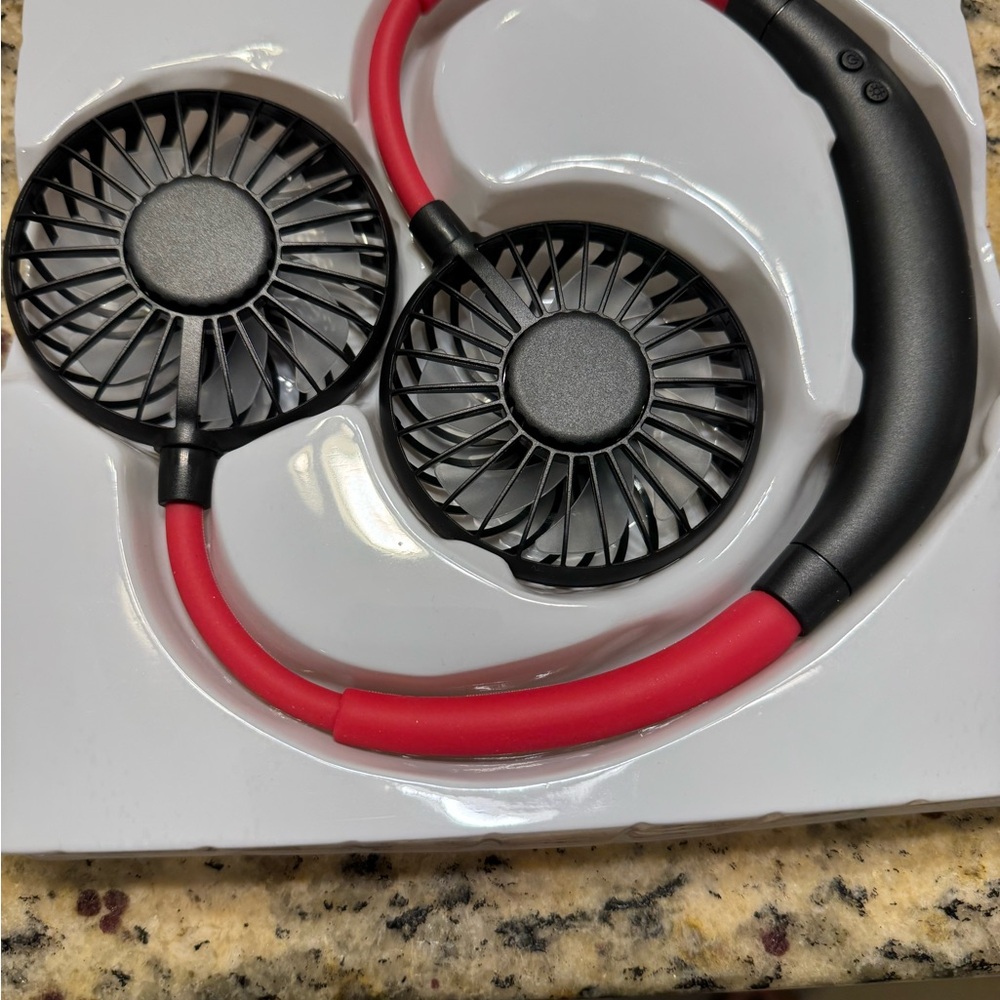 Portable Neck Fan with Dual Blades